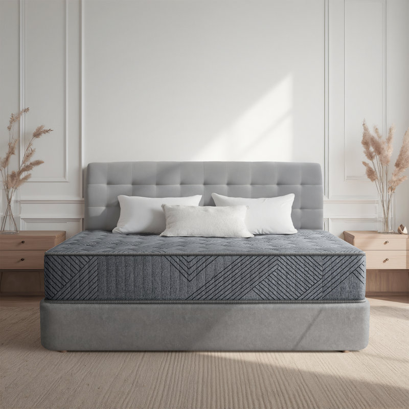 10/12" Medium Anti Static Cooling Gel Memory Foam Antisensitivity Hybrid Mattresses in a box with CertiPUR-US and Oeko TEX Certified