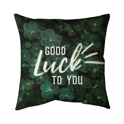 Good luck to you - 20"x20" Throw pillow - Poly twill - Print on demand