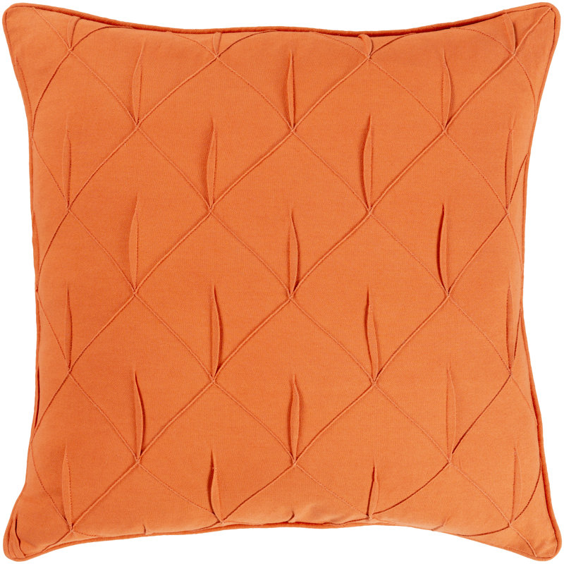 Gretchen Textured Cotton Throw Pillow, Dark Blue, Down, 20" x 20"