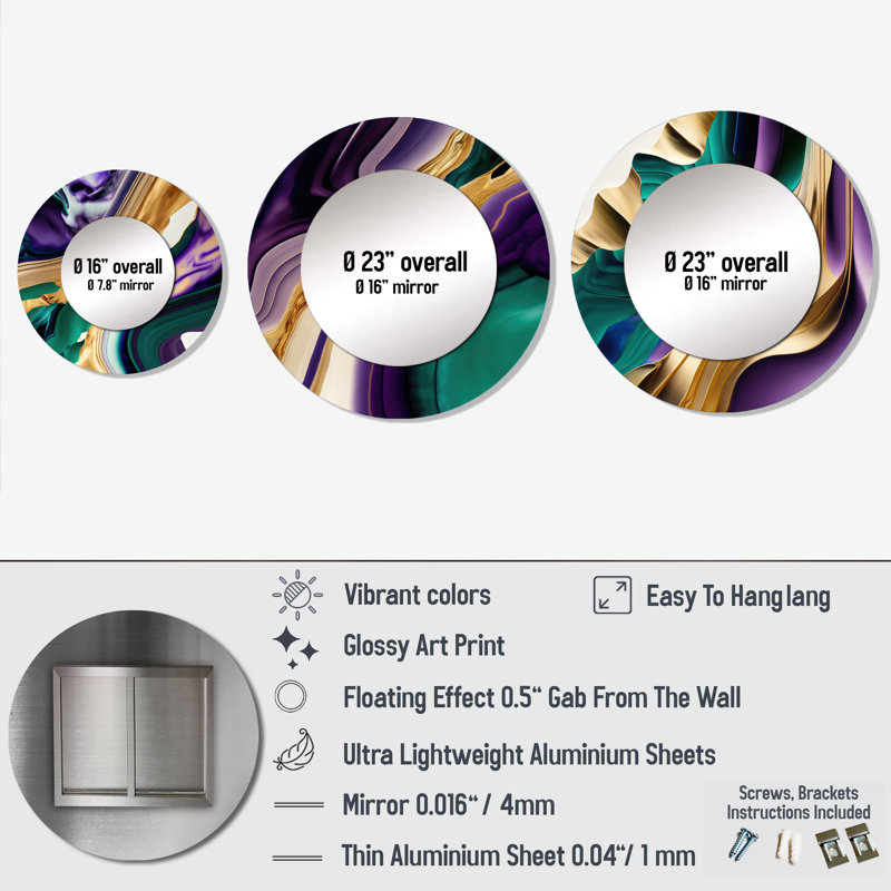 Garcelle Round Wall Mirror