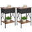 Set Of 2 Fabric Drawer Nightstand With Open Shelf, Small Bedside Table For Bedroom, Living Room Or Dorm-641028240