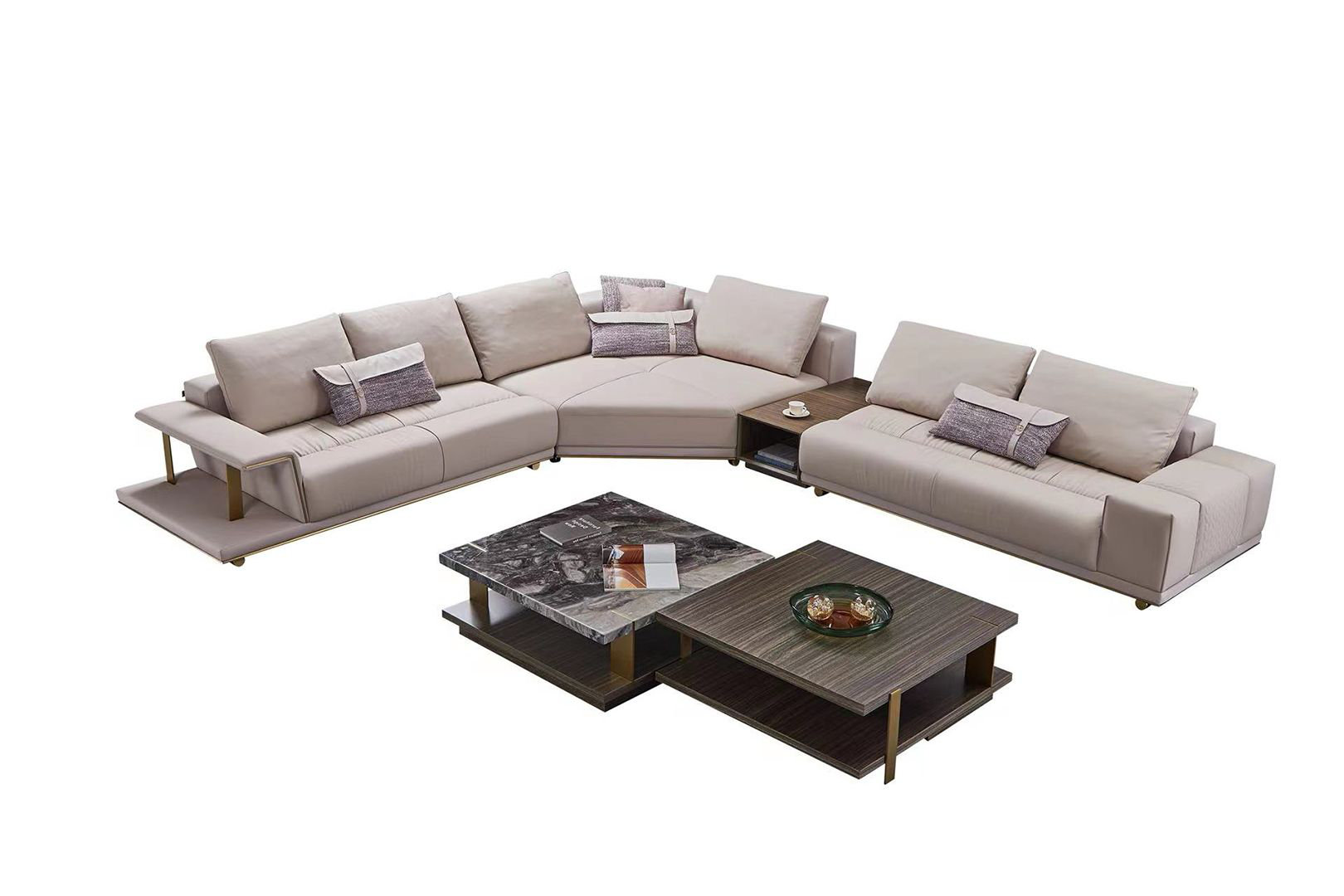 Ae Design 4 Piece Upholstered Sectional Wayfair Ae Design 4 Piece Upholstered Sectional Wayfair