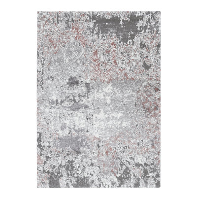 Dekker Damask Shag Area Rug