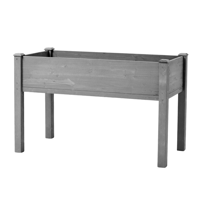 Raised Garden Bed With Legs, Gray, 30" H x 24" W x 48" D