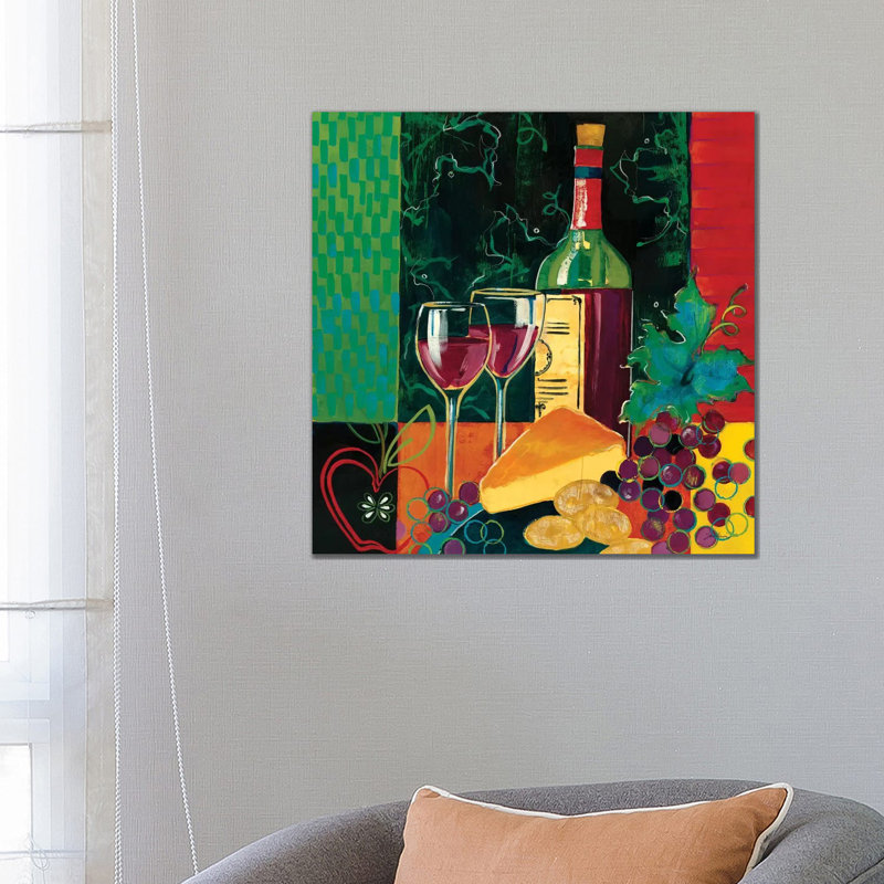 Cheers 1 Piece Wrapped Canvas Painting, 66.04 cm H x 66.04 cm W x 1.91 cm D