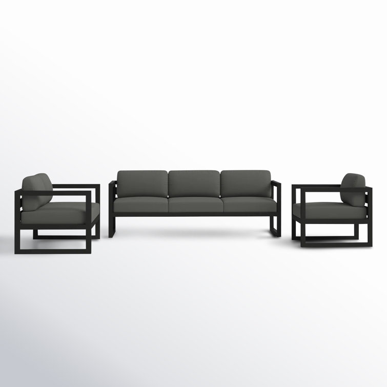 Smith 3 Piece Sofa Seating Group with Sunbrella® Cushions