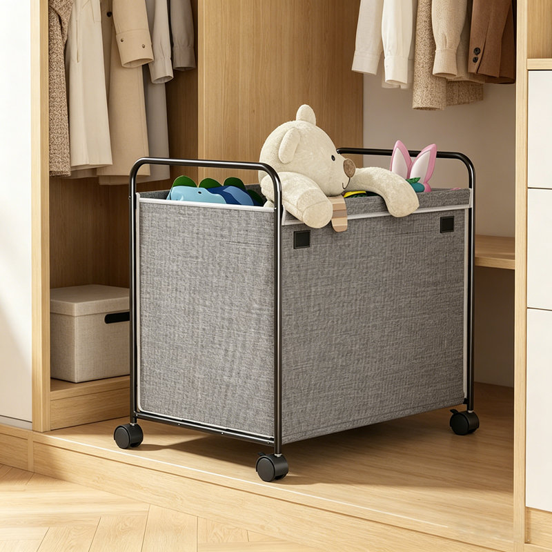 Panier à linge portatif, convient aux salons et aux chambres à coucher, organisateur de rangement, boîte de rangement en tissu Oxford.