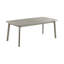 Table de salle à manger extensible rectangulaire 98 "en chêne gris Holland