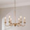 Lustre classique / traditionnel à 6 lumières de style bougie