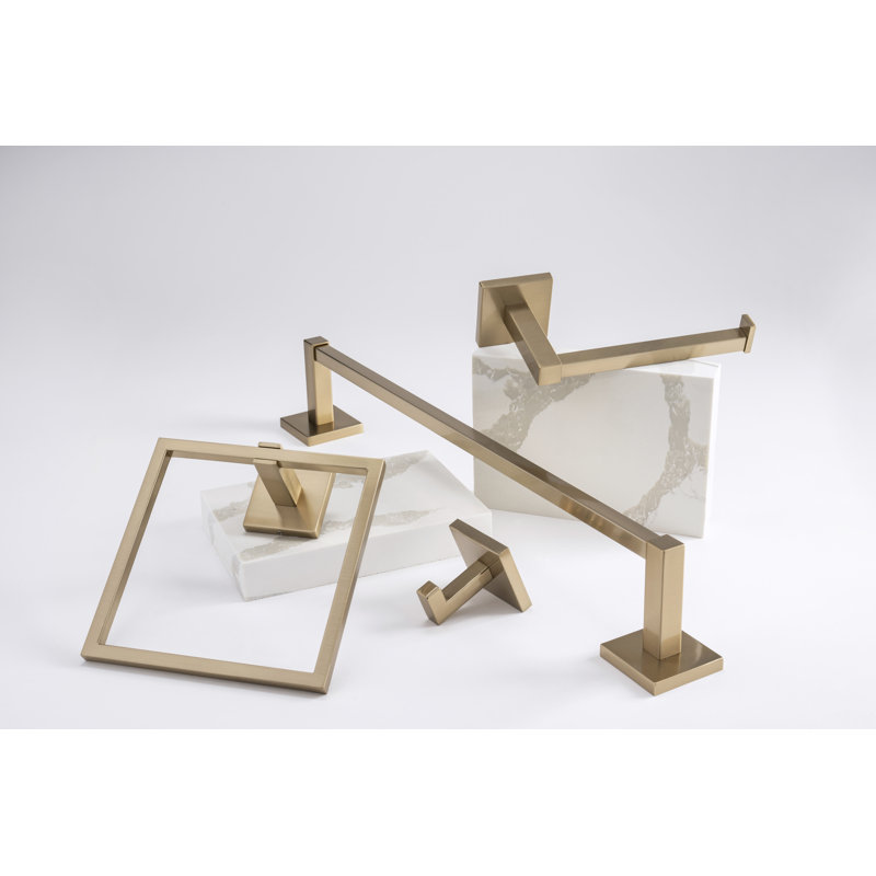 Anneau à serviettes de la collection Skylight - Bronze champagne 7-7 / 16 "x 6-1 / 2" - Accessoire de salle de bain contemporain