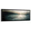 «Misty Blue Abstract Seascape Light Reflection Horizon», reproduction d'art encadrée-1924497001-1924497004