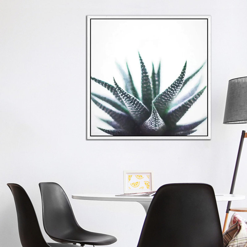 Green Topaz Plant by 83 Oranges - Gallery-Wrapped Canvas Giclée on Canvas, White Floater Framed, 93.98 cm H x 93.98 cm W