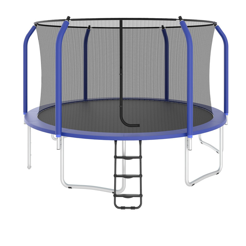 13FT Trampoline Inner Safetynet With Powder Coating-Blue--Pumpkin-A+B