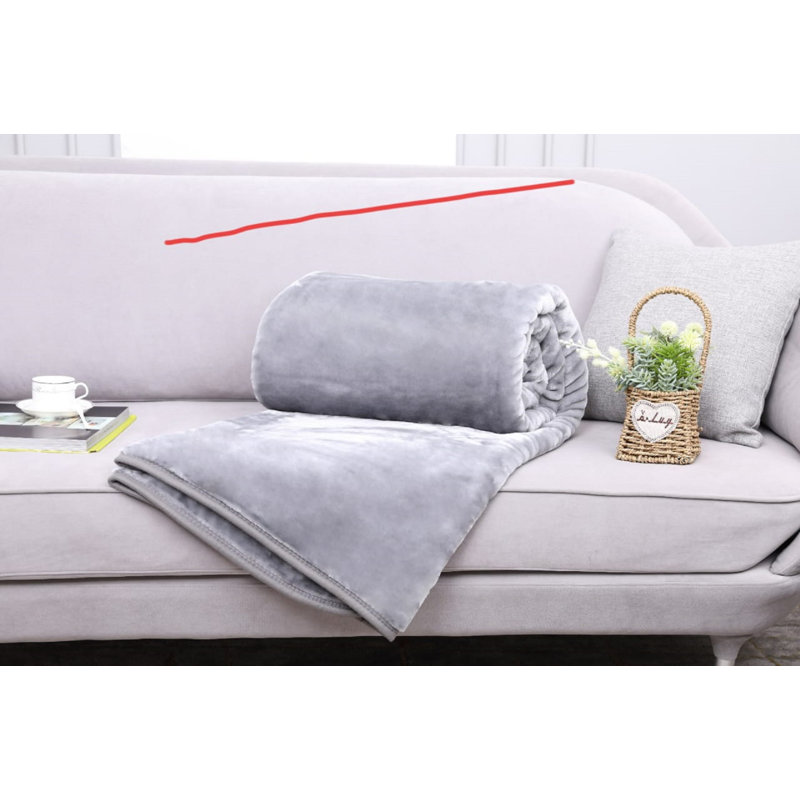 Pryer Plain Weave / Muslin Throw Blanket, W150cm x L200cm