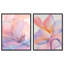 Watercolor Petals Set High-Gloss Frameless Acrylic Glass Wall Art Abstract Print by Oliver Gal, Ready to Hang, 16 x 20-441190541-441190542