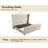 DuJuan 50.8"H Adjustable King Bed with Nailhead Trim Wingback & Deep Button Tufted Headboard, Black-1226737308-1226737309