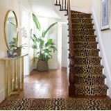Leopard Hand Micro Hooked Wool Rug