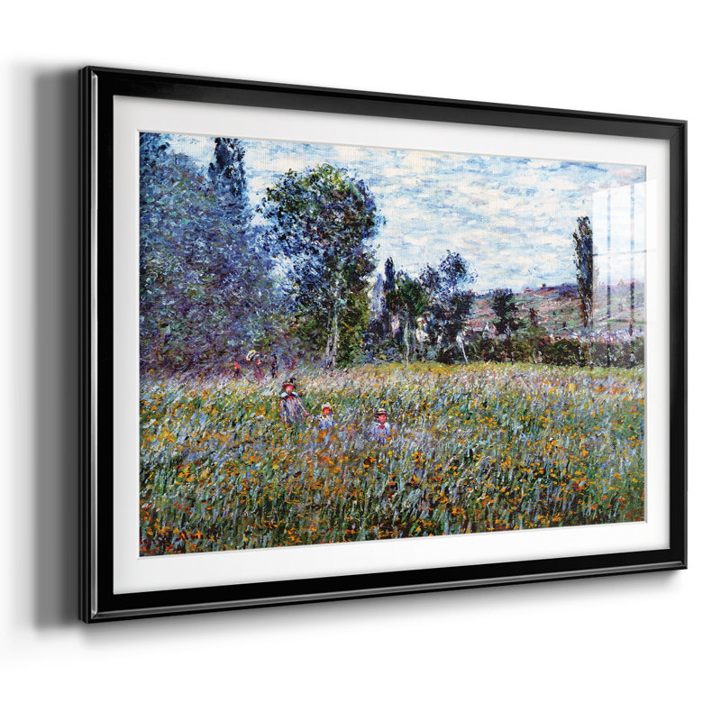 " The Meadow, 1880 ", 15" H x 21" W x 1.5 D, Black