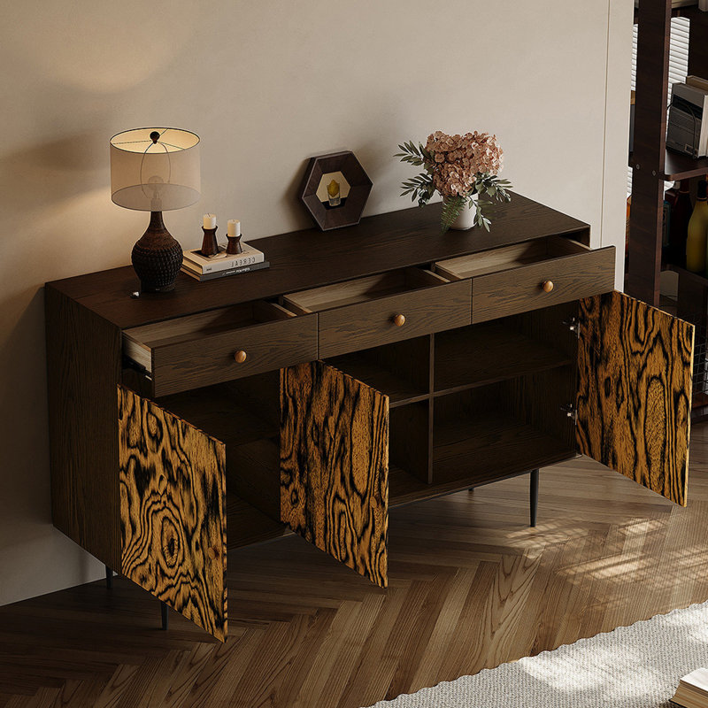 Buffet haut de gamme rétro et minimaliste