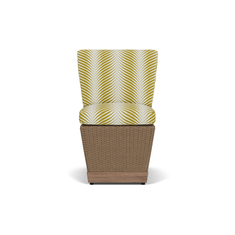 Charisma Outdoor Dining Side Chair, Clock Out Dew