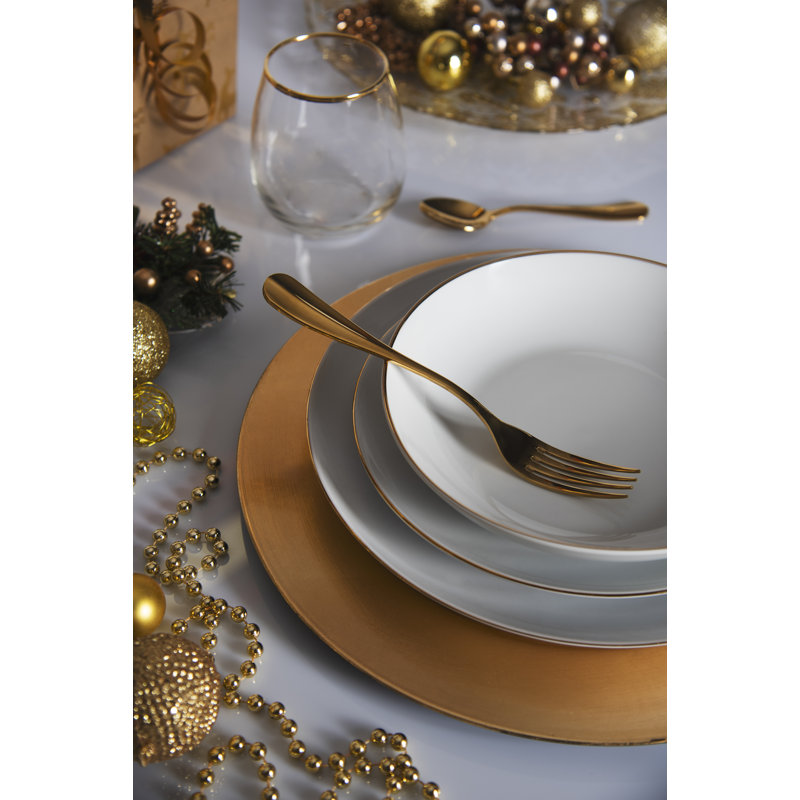 Abstract Round, Gold
