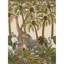 Letaba March Grasscloth - Spring Green And Ginger On Cream