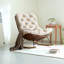 Chaise berçante moderne rembourrée