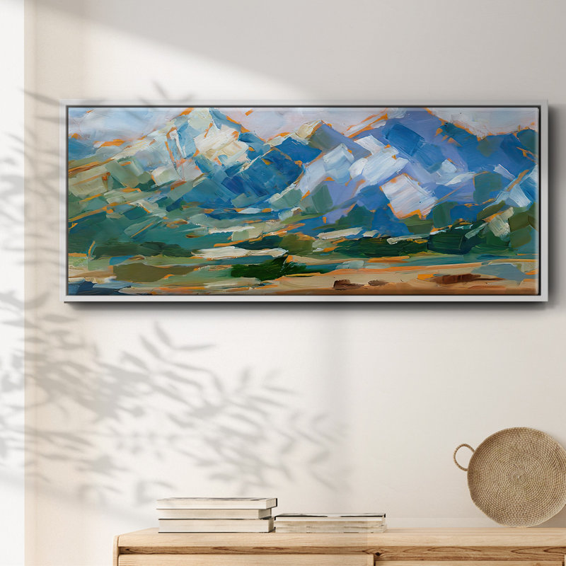 Blue Mountain Peaks II- Framed Canvas