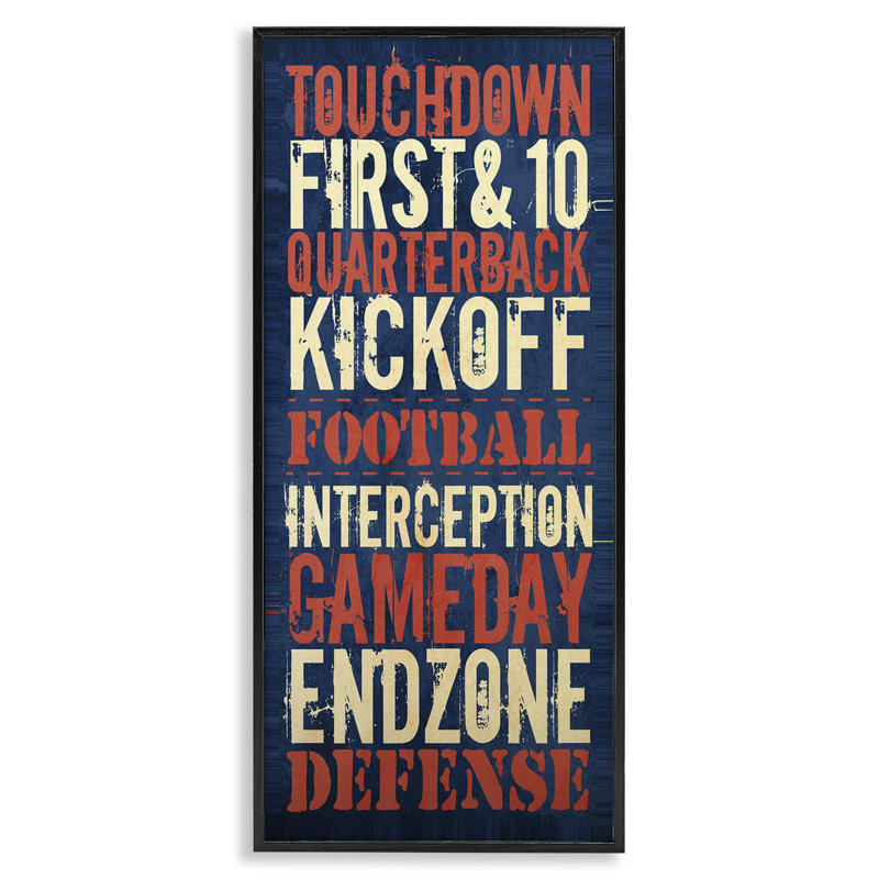 «Rustic Football», estampe numérique par Christine Adolph, Giclée encadrée noir minuit, H 24 po x l 10 po