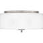 Maywood 3-Light Brushed Nickel Flush Mount Light