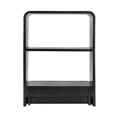 Wooden Wall Shelf with Storage Drawer