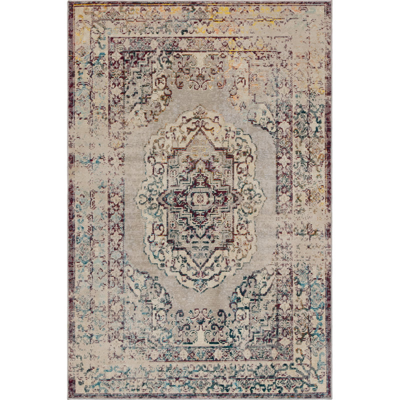 Oriental Indoor Rug, Rectangle 5'1" x 8'