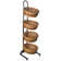 Bay Isle Home™® Round Basket With Wire Frame, Wicker - Black 7D402ADAD70D4F80A2C4CD0EB9E5CED4