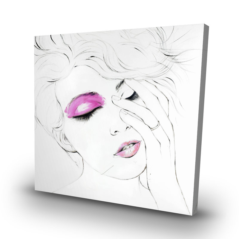makeup - 32"x32" art on canvas