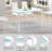 7-Piece Modern Design Timeless Kitchen Dining Glass Table And Chair Sets-1090108130