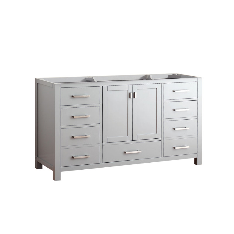 Modero 60'' W Single Bathroom Vanity Base, Chilled Gray