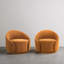 Fauteuil demi-tonneau pivotant rembourré Aunna-1325850113