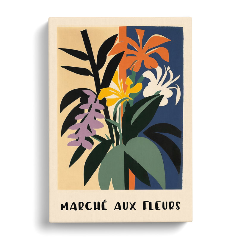 XMKTMKT-335 French Flower Market Exhibition No.2 - Wrapped Canvas Print, 50cm H x 35cm W x 3cm D