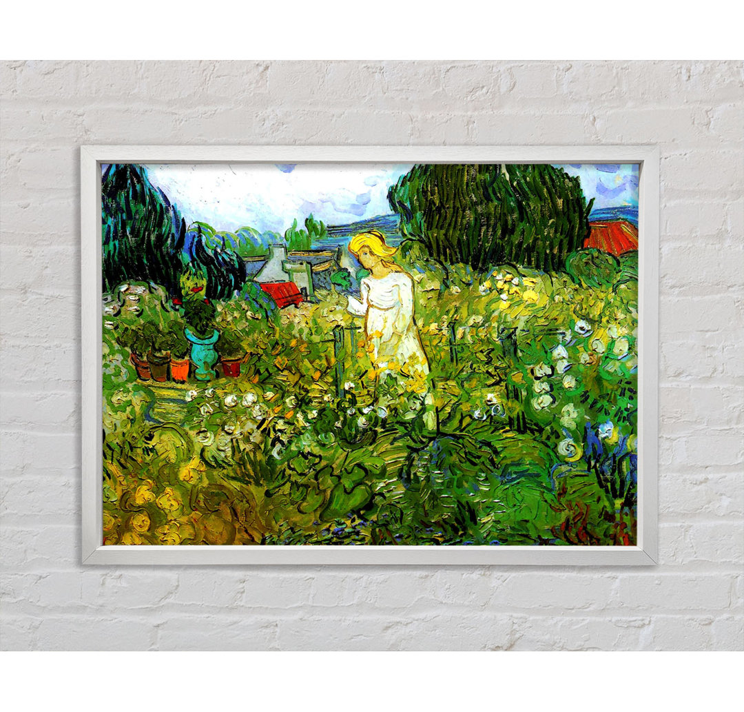 Van Gogh Marguerite Gachet Im Garten - Einzelner Bilderrahmen Kunstdrucke auf Leinwand