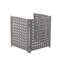 Écran de clôture pour climatiseur extérieur à 3 panneaux, clôture d'intimité en bois à l'extérieur, l 32 po x H 38 po