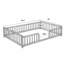 Lit double pleine grandeur avec entrée centrale, lit en bois de pin avec garde-corps-90926177-90926182