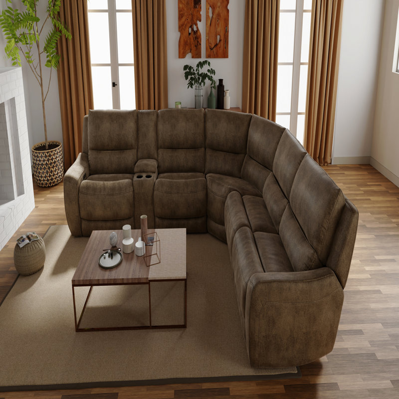 Canapé modulaire inclinable électrique 6 pièces Performance