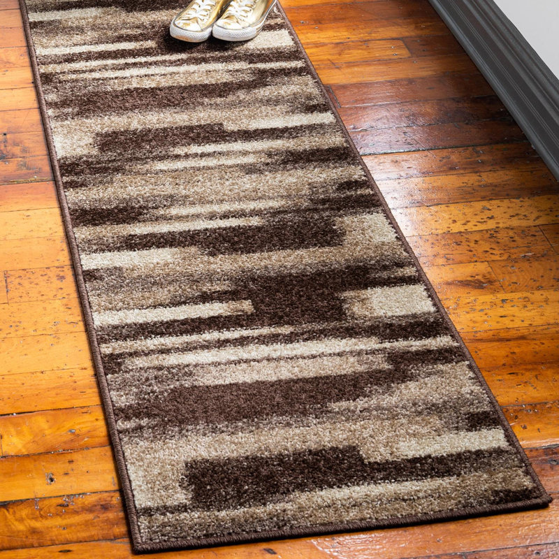 Tapis brun Cotati, Tapis de couloir 2 pi x 6 pi 1 po