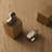 Premium Solid Brass Irregular Curved Drawer Pull, 1.25" Hole Spacing,Titanium Silver