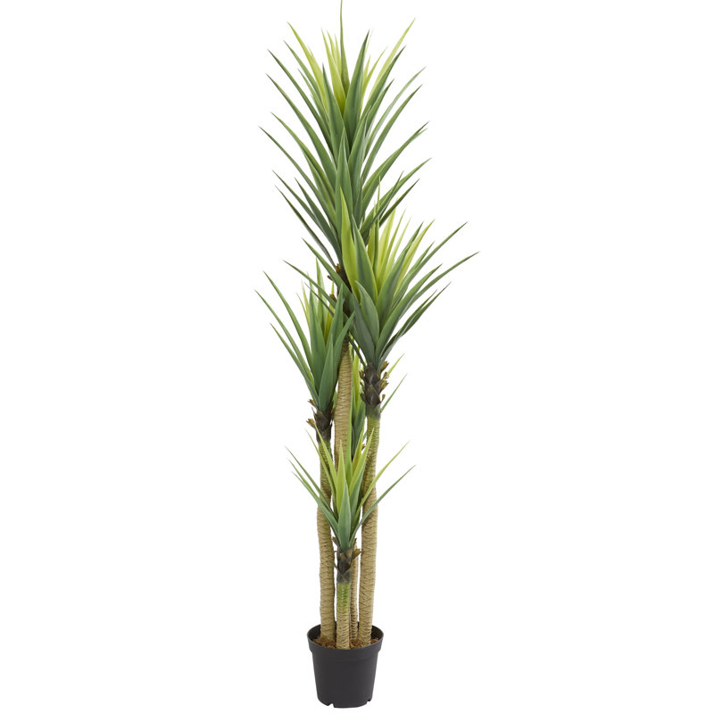 Plante dracaena artificielle 84" en pot à fleurs