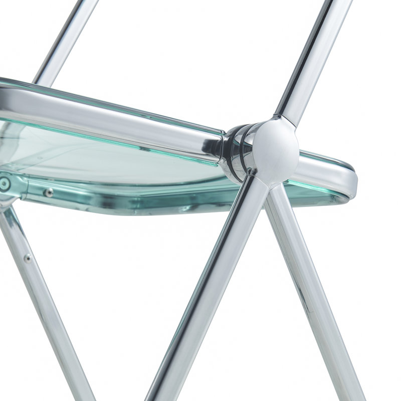 Chaise d'appoint de salle à manger Lawrence, Vert jade, Chrome
