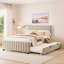 Lit plateforme en velours avec lit gigogne simple Modern-1433504585-1433504584