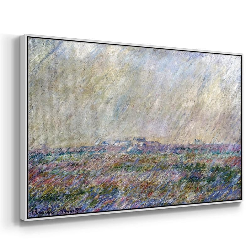 The Rain, 1886, reproduction d'art sur toile, H 27 po x l 41 po x P 2 po, Blanc