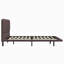 Floating Bed Frame With LED Light, Modern PU Leather Platform Bed, No Boxing Spring Needed, Assemble Easily, Full Size-324967409-324967408