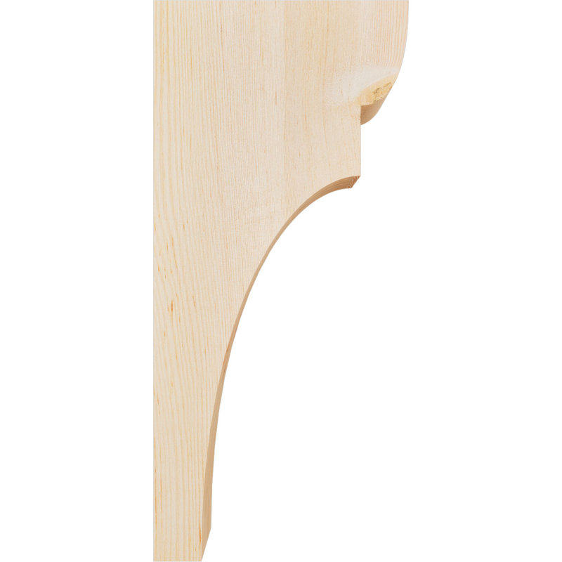 Yorktown Corbel, H 22 po x l 3,5 po x P 10 po, Sapin de Douglas, Lisse